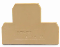 PLACA FINAL SEK- 4HG P/ BORNE 2,5MM DUPLO BEGE