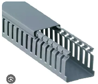 CANALETA CINZA TOTAL ABERTA 50L X 80H MM - BARRA COM 2MT ****