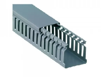 CANALETA CINZA TOTAL ABERTA 30L X 50H MM - BARRA COM 2MT ****