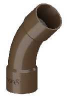 CURVA 45° 75MM MARROM