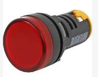 BOTAO SINALEIRO LED 22MM 220VCA VERMELHO