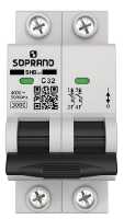 DISJUNTOR DIN BIFASICO 2P - 32A